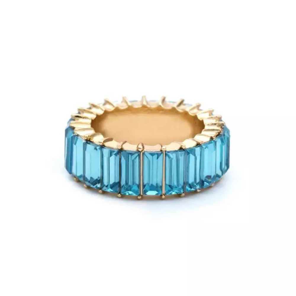 blue crystal ring - Picture 1 of 3